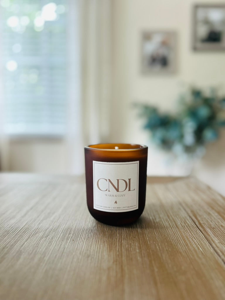 Warm & Cozy - 10 oz. Frosted Amber