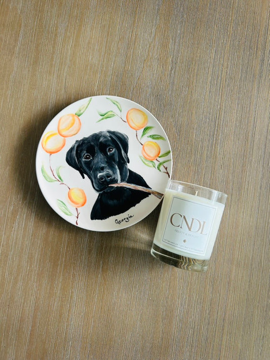 Georgia Peach Soy Wax Candle - 9.5 oz. Glass Tumbler Jar